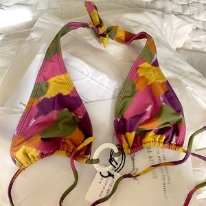 Bamba Swim Liberty bikini top M NWT